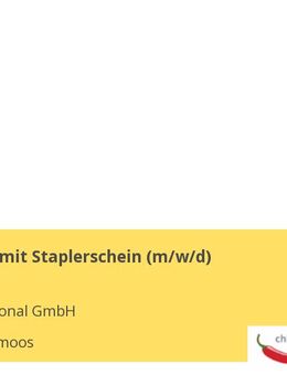 Lageristen mit Staplerschein (m/w/d) - Hallbergmoos