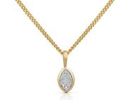 Orolino Kette mit Anhänger Gold 585 mit 6 natürlichen Brillanten zus. 0,03ct.