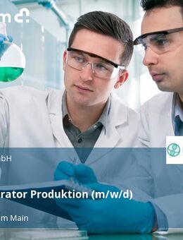 cGMP Operator Produktion (m/w/d) - Frankfurt (Main)