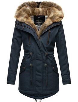 Navahoo Winterjacke Diamond Designer Winterjacke mit Teddyfell gefüttert
