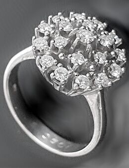 Brillantring. 585er Weißgold, 0,80 ct. Brillanten lupenrein weiß, 1970er Jahre - Berlin Steglitz-Zehlendorf