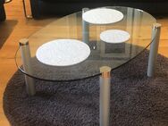 Couchtisch, Klarglas, oval 120 cm - Hohenkammer