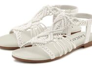 LASCANA Sommerschuh Sandale Sandalette, Sommerschuh mit elastischem Riemchen VEGAN
