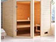 welltime Sauna Tally, BxTxH: 196 x 196 x 187 cm, 38 mm, ohne Ofen