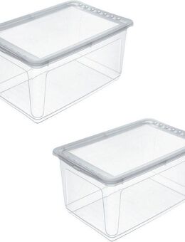 keeeper Aufbewahrungsbox bea, 2er Set, mit Air Control-System 43L, 59 x 39 x 27 cm (Set, 2 St), Air-Control-System, stapelbar