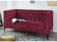 Samt sofa 2 sitzer in burgunder farbe oder dunkelrot - Wetter (Ruhr)