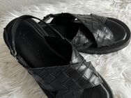 Neu Tamaris Sandalette Gr. 41 schwarz Sandale Schlappen Leder - Salzkotten Zentrum