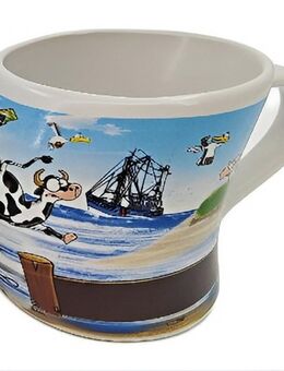 Lustiger gebogener Becher Wind Hösti Tasse Maritim Deko - Hamburg