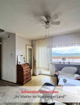 Über den Dächern: 1-Zimmer-Eigentumswohnung mit Sonnenloggia & Fernblick in Röthenbach a.d. Pegnitz - Röthenbach (Pegnitz)