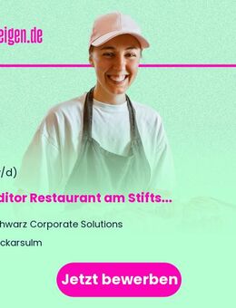 Konditor (m/w/d) Restaurant am Stiftsberg - Minijob - Neckarsulm