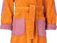 Vossen Kinderbademantel Momo, Kurzform, Microfaser-Walkfrottee, Kapuze, Gürtel, für Mädchen & Jungen, mit Kapuze