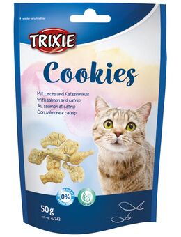 Trixie Cookies mit Lachs & Katzenminze - Sparpaket: 3 x 50 g