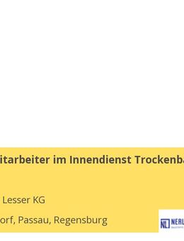 Vertriebsmitarbeiter im Innendienst Trockenbau (m/w/d) - Passau
