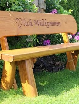 Gartenbank aus Lärche. Holzbank. Hochzeitsgeschenk. Rentnergeschenk. Weinachts Geschenk. - Steyerberg