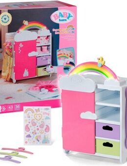 Baby Born Puppenkleiderschrank Regenbogen, mit Licht- und Soundeffekt