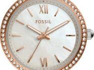 Fossil Quarzuhr CARLIE MINI ES4649, Armbanduhr, Damenuhr, Edelstahlarmband, analog, Glassteine