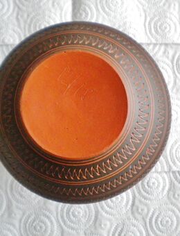 Ton-Vase,Alt,Antikform,Ornamentik,12/18 Bodenm. - Linnich