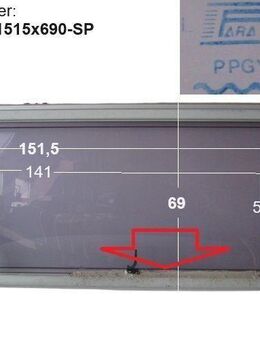 Knaus Wohnwagenfenster ca 151,5 x 69 bzw 141 x 56,5 Parapress Sonderpreis gebr. zB 530 M (Typ 6704 Südwind) BJ 95 PPGY-RX - Schotten Zentrum