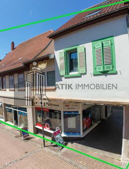 ATIK: *Entwickler aufgepasst* Wohn- u. Geschäftshaus mit Dachausbau-Potenzial in der Fußgängerzone - Wiesloch