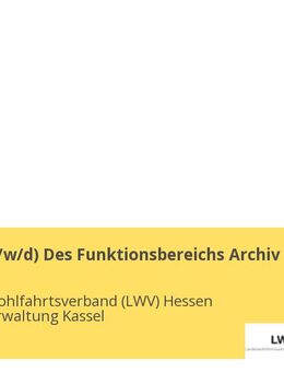 Leitung (m/w/d) Des Funktionsbereichs Archiv - Kassel