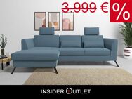 Ecksofa Blau 172x261cm Schlaffunktion Bettkasten Federkern Olsen - Köln