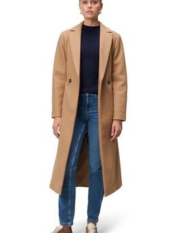 Zero Wintermantel Damen Mantel Wolloptik mit Bindegürtel