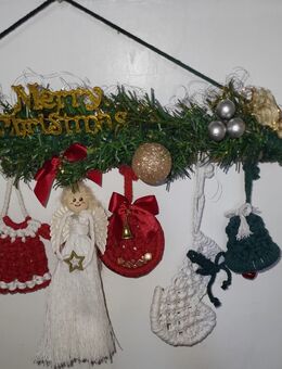 Süßer Makramee Weihnachtsdeko Türhänger, Fenster- Wandhänger - Nürnberg