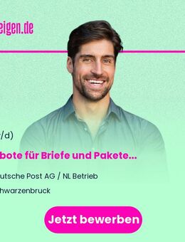 Postbote für Briefe und Pakete (m/w/d) in Schwarzenbruck - Schwarzenbruck