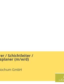 Schichtführer / Schichtleiter / Produktionsplaner (m/w/d) - Bochum