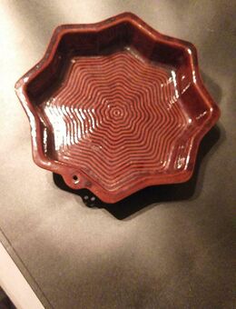 Keramik Deko Sternform braun Weihnachtszeit Weihnachten Christmas Stern 24cm 6cm - Essen