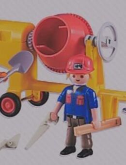 Zwei Bauarbeiter mit Betonmischer. Playmobil 6339. OVP. - Völklingen Zentrum