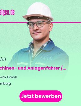 Maschinen- und Anlagenfahrer / Chemikant (m/w/d) - Hamburg