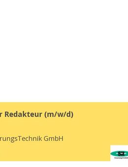 Technischer Redakteur (m/w/d) - Ettlingen