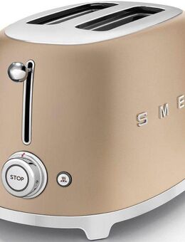 Smeg Toaster TSF01CHMEU, 2 kurze Schlitze, 950 W