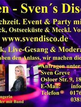 DJ Sven mit Sängerin für Event & Party - Rostock Lütten Klein