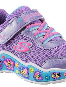 Skechers PLAY SCENE-FUN SQUAD Lauflernschuh, Sneaker mit bunten Motiven verziert, Größenschablone zum Download