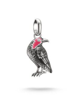 THOMAS SABO Charm-Einhänger THOMAS SABO Wednesday Krähen-Design-Charm - Connect, mit Zirkonia (synth)