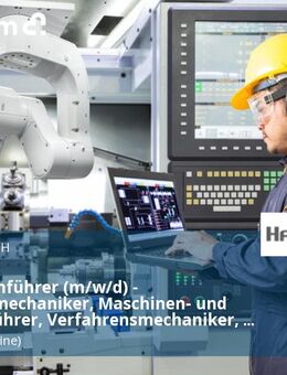 Maschinenführer (m/w/d) - Industriemechaniker, Maschinen- und Anlagenführer, Verfahrensmechaniker, Drucker, Medientechnologen - Gronau (Leine)