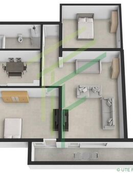 Businesswohnung - Helles Souterrain mit Freisitz - Max. 3 Personen - Heusenstamm