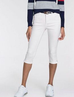 KangaROOS Caprijeans CAPRI-JEANS mit Gürtel (Set, mit abnehmbarem Gürtel) Skinny Fit, mit Schlitz, normale Leibhöhe
