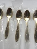 SBS Original Löffel Teelöffel Set 23 Karat Hartvergoldet in 36043