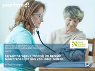 Sprachtherapeut (m/w/d) im Bereich Neurorehabilitation Voll- oder Teilzeit - Bad Kissingen