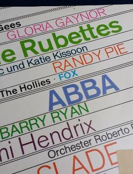 Schallplatte BEE GEES THE RUBETTES ABBA usw.... - Berlin Lichtenberg