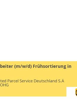 Lagermitarbeiter (m/w/d) Frühsortierung in Teilzeit - Bielefeld