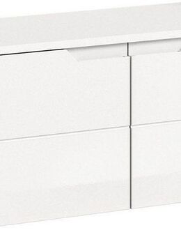 INOSIGN Sitzbank CAPRI, Breite 80 cm, 2 Türen mit eingefasster Griffmulde, 2 Fächer, Garderobenbank, Flurbank, Dielenbank, Bank mit Stauraum, Bank