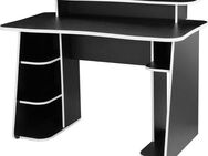 INOSIGN Gamingtisch GAME, Computertisch, Schreibtisch, Towerfach, Monitoraufsatz, ergonomisch geschwungene Tischplatte, Breite 120 oder 150 cm