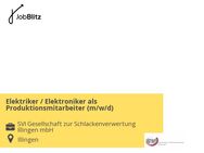 Elektriker / Elektroniker als Produktionsmitarbeiter (m/w/d) - Illingen (Saarland)