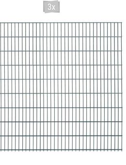 Arvotec Doppelstabmattenzaun ESSENTIAL 183 zum Einbetonieren, (Set, 7-St), Zaunhöhe 183 cm, Zaunlänge 2 - 60 m