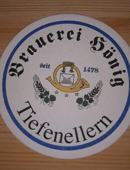 Brauerei Hönig Tiefenellern seit 1478 Bierdeckel Coaster - Nürnberg