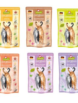 GranataPet DeliCatessen Pouch 24 x 85 g - Mixpaket ohne Fisch (6 Sorten)